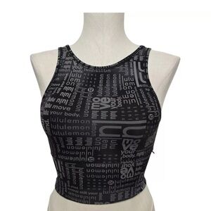 lululemon athletica Black Graphic Women's Top